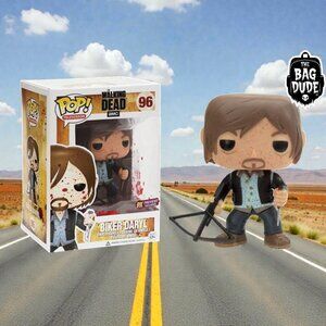Funko Pop! The Walking Dead Biker Daryl Dixon #96 (Bloody) PX Previews Exclusive